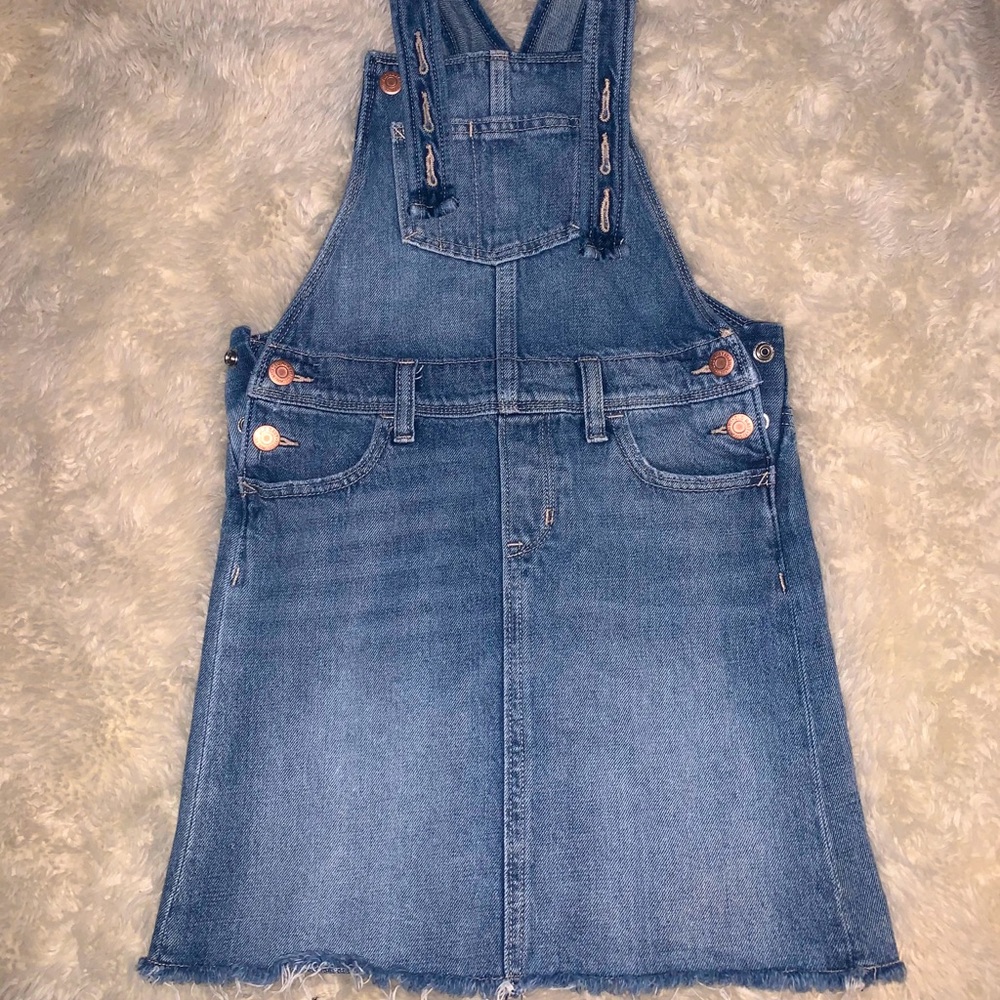 Girl’s Denim Overall Skirt
